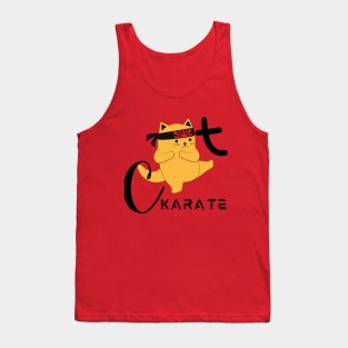 Cute KARATE Cat Tank Top